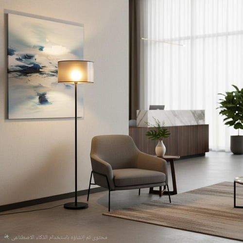مصباح أرضي عمودي بتصميم مينيمالي