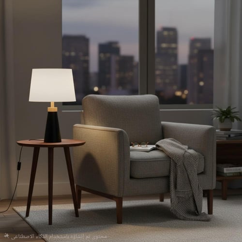 مصباح طاولة عصري بتصميم كون