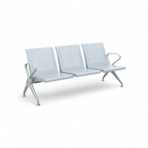 كرسي انتظار ثلاثي معدني