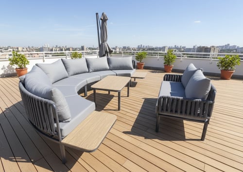 جلسة خارجية "سكاي لاين" الدائرية الفاخرة