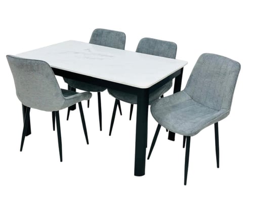 طاولة طعام رخام 4 كرسي