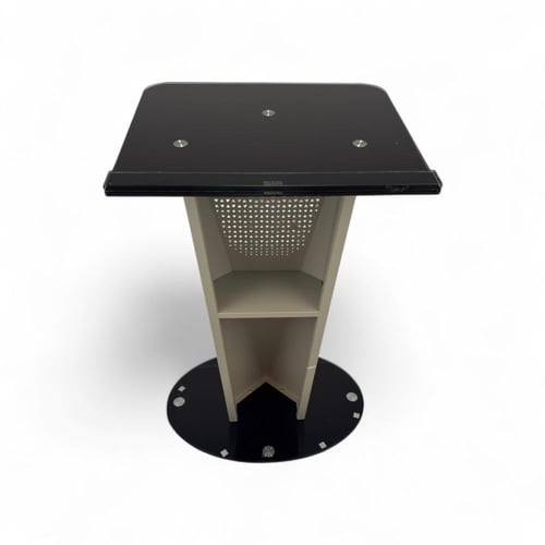 منبر خطابة إلقاء عصرية من الزجاج والمعدن