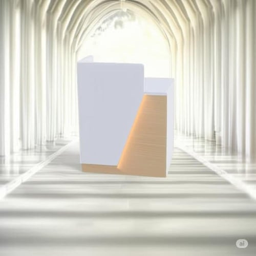 كونتر خشبي إضاءة لد