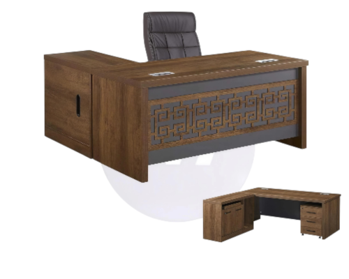 مكتب المدير الفاخر بتصميم هندسي عصري