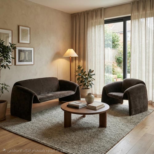 طقم"أوريانا" الانسيابية المخملية