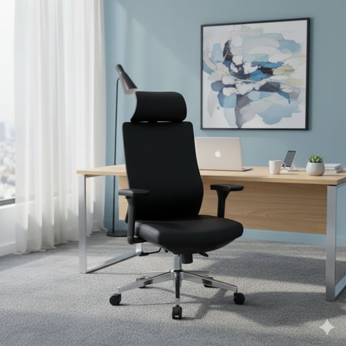 كرسي دوار ظهر عالي