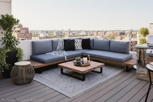 جلسة خارجية حرف L