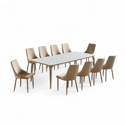 طاولة طعام رخام 10كرسي