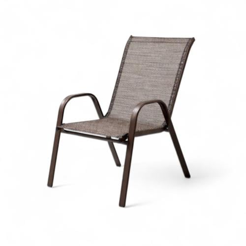 كرسي خارجي للحدائق لون بني