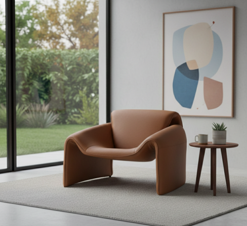 كرسي "بولين" جلد (Paulin Chair)