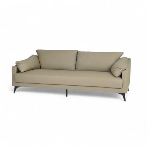 كنب جلد مكتبي فاخر كاكي