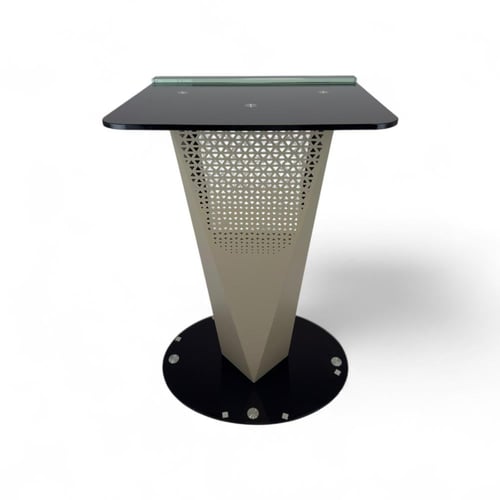 منبر خطابة إلقاء عصرية من الزجاج والمعدن