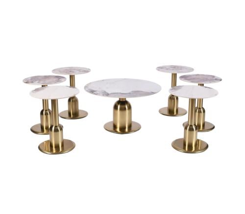 طقم طاولات "إليجانس" الرخامي -