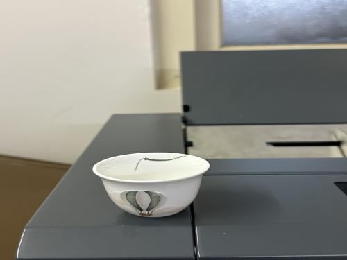 Two cups printed according to request