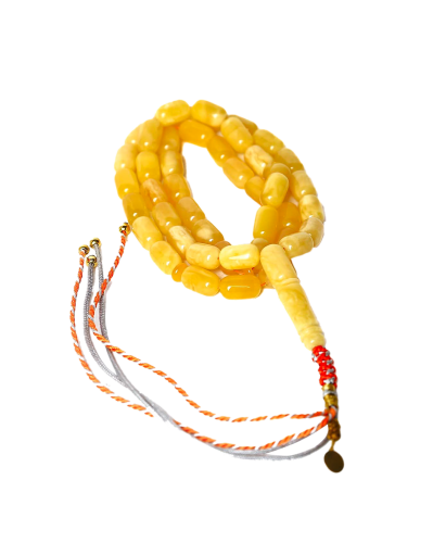 سبحة كهرمان برميلي