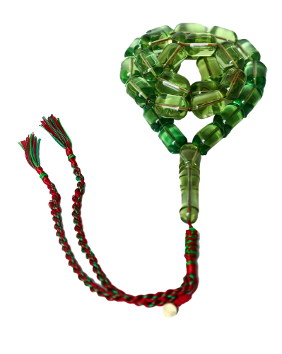 سبحة الكهرمان المكسيكي الأخضر