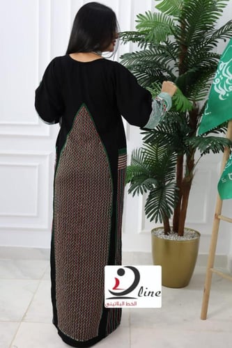 جلابية عسيري كريب ملكي فاخر