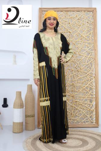 جلابية عسيري كريب ملكي فاخر