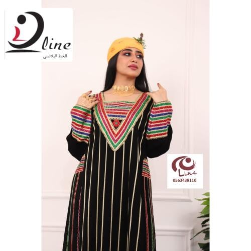 جلابية عسيري كريب ملكي فاخر