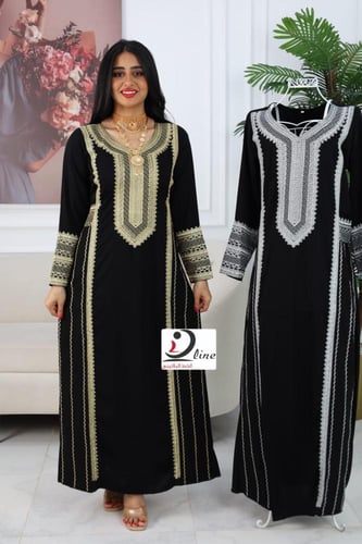 جلابية عسيري كريب ملكي فاخر