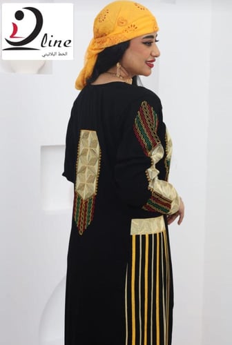 جلابية عسيري كريب ملكي فاخر