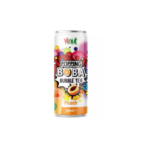 شاي الفقاعات بوبا نكهة الخوخ 320ml