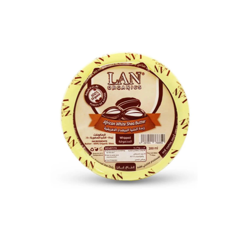 Laan Organics African White Shea Butter - 200 ml