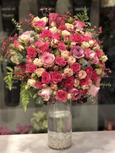 فازة ورد طبيعي