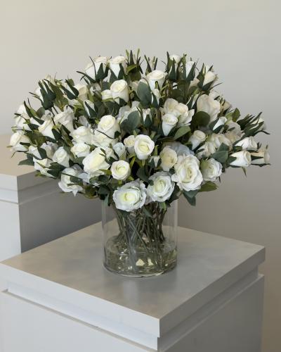 باقة ورد صناعي كبيرة