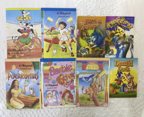 مجموعة كتيب ماجد وميكي وتوم جيري وباربي وغيرة