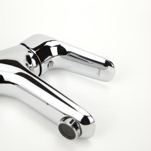 خلاط مغسلة قصير - مقبض مسطح