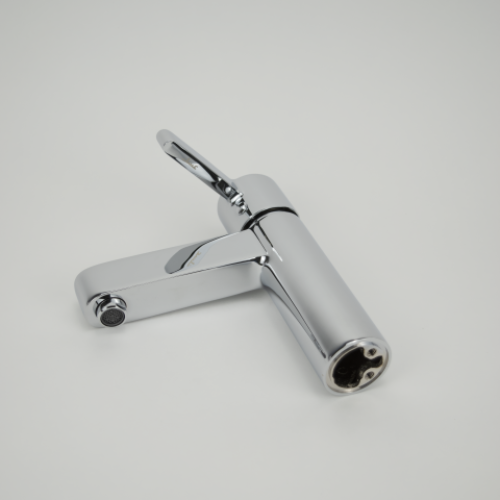 خلاط مغسلة قصير - مقبض رفيع