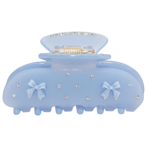Sweetheart Hair Claw Clip in Blue Ribbon