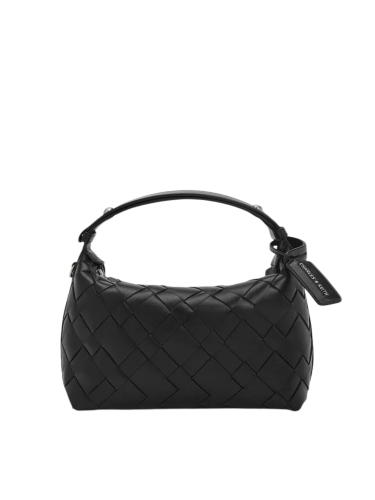 Ivette Woven Shoulder Bag - Noir