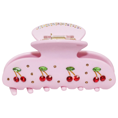 Sweetheart Hair Claw Clip in Pink Cherry Pie