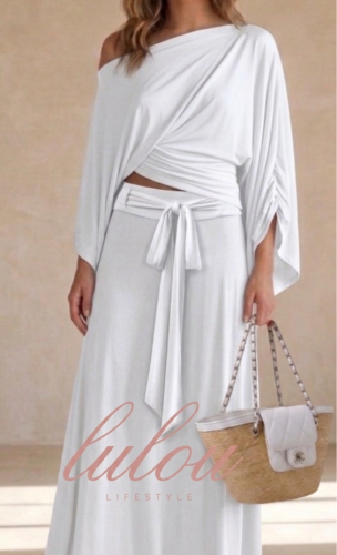 ELARA WHITE SKIRT SET