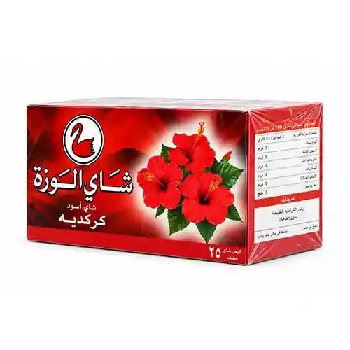 شاي الوزة بنكهة الكركديه 25 كيس مغلف