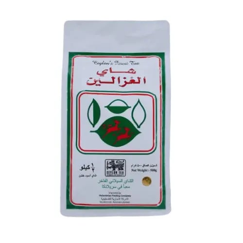 شاي الغزالين اسود سيلاني خشن 500 جرام