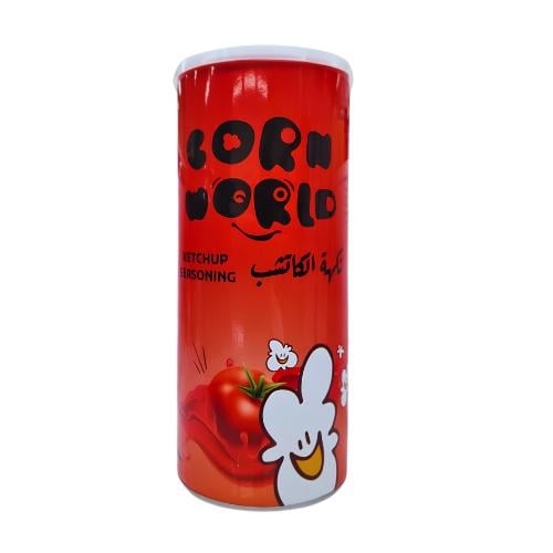 نكهة الكاتشب للفشار كوورن ورلد بالوزن