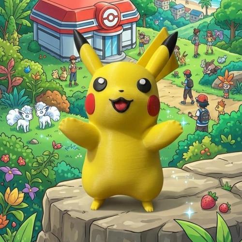 مجسم Pikachu ثلاني الأبعاد