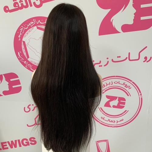 باروكه شعر طبيعى طول24 انش كثافه 250 لون اسود طبيع...