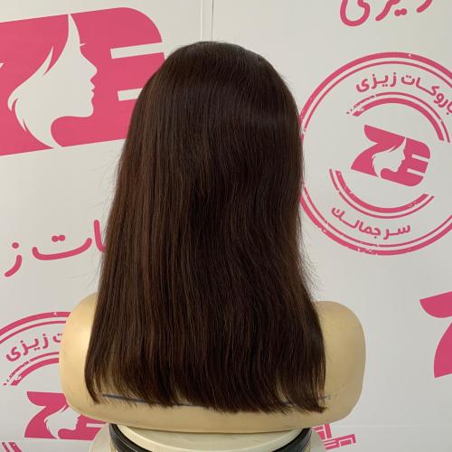 باروكه شعر طبيعي12أنش جذور امامبه فروة حرير بنى غا...