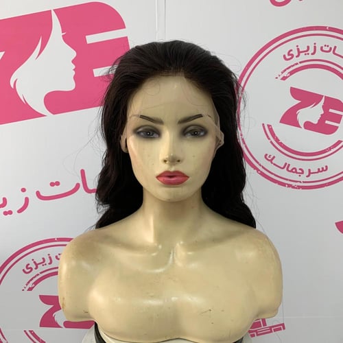 باروكة 26 انش كثافه 180 فروة دانتيل جذور امامية مم...