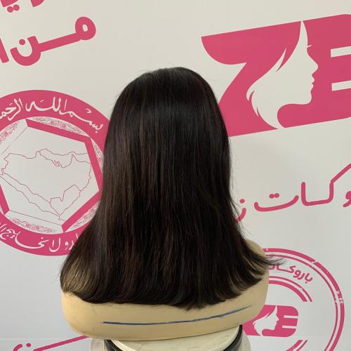 باروكه شعر طبيعي 12أنش جذور أمامية فروة دانتيل
