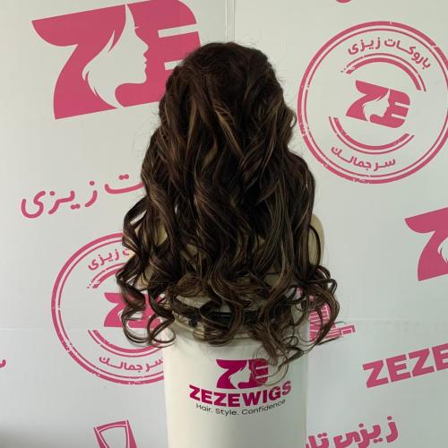 باروكه شعر طبيعى طول 24 انش جذور كامله فروه دانتيل...