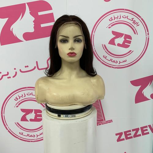 باروكه شعر طبيعي14أنش جذور امامبه فروة حرير بنى غا...