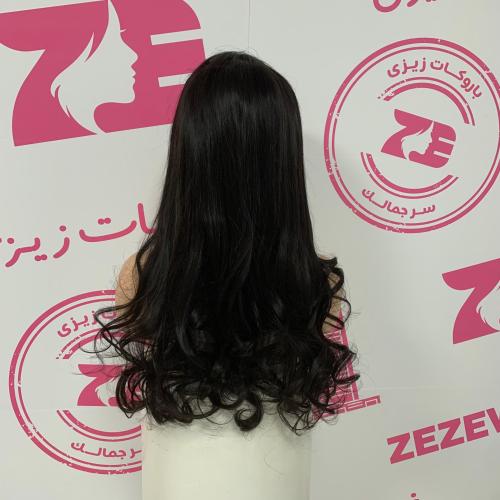 باروكه شعر طبيعى طول24 انش كثافه 250 لون اسود طبيع...