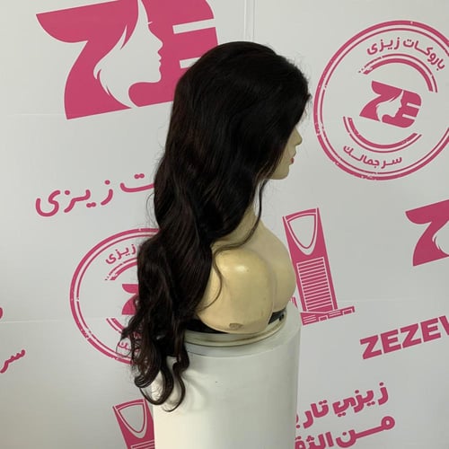 باروكه شعر طبيعي24أنش جذور امامبه فروة حرير اسود ط...