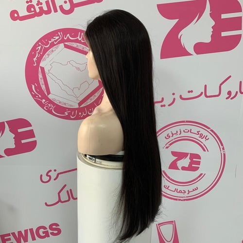 باروكه شعر طبيعي 28أنش جذور أمامية فروة دانتيل