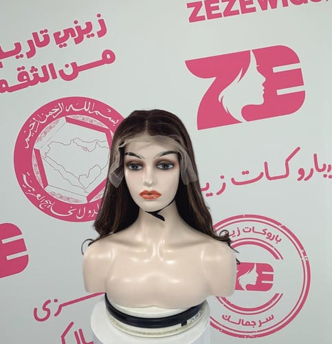 باروكه شعر طبيعى طول 26 أنش كثافه 250 لون هايلايت...